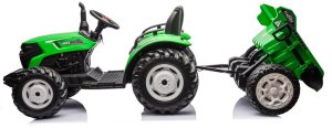 Lean Cars Traktor Na Akumulator HC-306 Z Przyczepą Jasno Zielony 24V 10