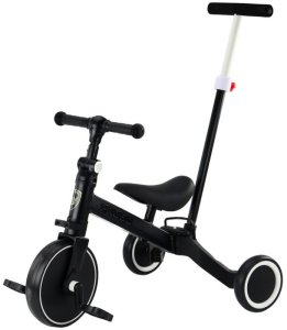 Rower Trójkołowy PRO50 Rowerek Z Rączką Do Prowadzenia Czarny 2