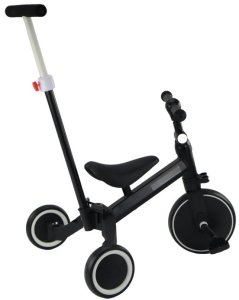 Rower Trójkołowy PRO50 Rowerek Z Rączką Do Prowadzenia Czarny 3