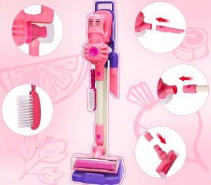 Odkurzacz dla dzieci pionowy fioletowy 11