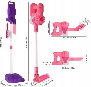 Odkurzacz dla dzieci pionowy fioletowy 2