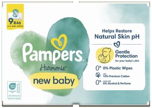 Pampers Chusteczki nawilżane Harmonie New Baby 9x46 szt. 2