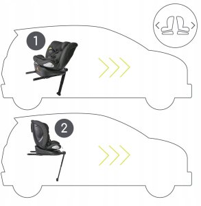 Automobilinė kėdutė Estate I-size, 0-36 kg, grey 12