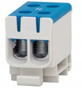 Pozostali Listwa zaciskowa LZ w korpusie F-ELEKTRO F2.0294 1-torowa (2x50/2x50mm2) Al/Cu niebieski 2