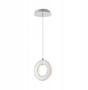 Zuma Line Girona MD3713-1-3CT lampa wisząca zwis 1x10W LED 3000K 1100 lm srebrna 3