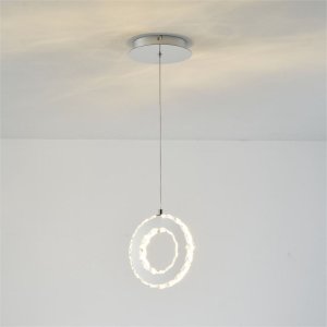 Zuma Line Girona MD3713-1-3CT lampa wisząca zwis 1x10W LED 3000K 1100 lm srebrna 6