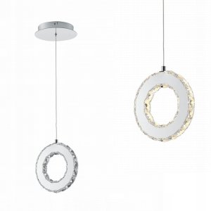 Zuma Line Girona MD3713-1-3CT lampa wisząca zwis 1x10W LED 3000K 1100 lm srebrna 7