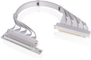 Thermaltake PCI-E 4.0 Dual 90 Degree Riser Cable 400mm Snow 2