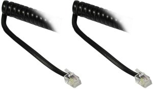 Good Connections RJ10 Spiralkabel 4m schwarz 1