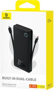 Baseus Airpow Lite 10000 mAh 22.5W  Powerbank Lightning USB-C 5