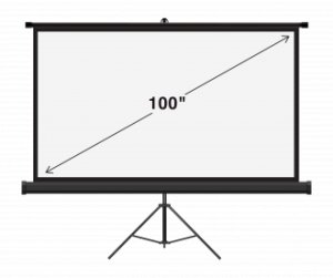 Ekran projekcyjny na statywie Camrock Matte T 100 1