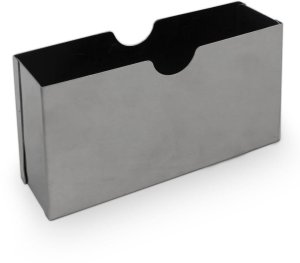 popielniczka zewnętrzna ścienna stal nierdzewna zamykana kompaktowa srebrna 12