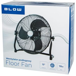 Wentylator podłogowy 12"/30cm 70W cyrkulator CZARNY 6