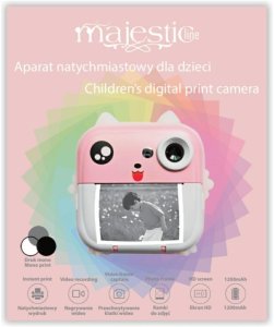 Aparat natychmiastowy dla dzieci         MajesticLine różowy 9