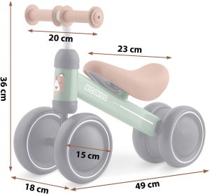 Rowerek biegowy trójkołowy dla dzieci Ricokids 4