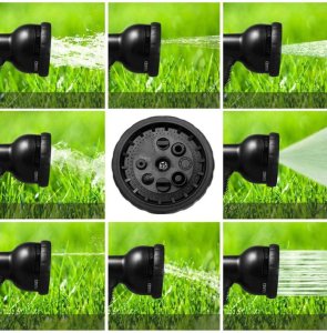 Wąż ogrodowy rozciągliwy z pistoletem. Metalowe szybkozłączki (długość 22m) 3