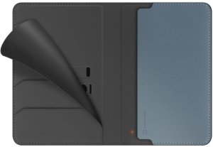 Etui na paszport UNIQ Belmont z Apple    Find My blokada RFID szaro niebieski 3