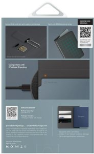 Etui na paszport UNIQ Belmont z Apple    Find My blokada RFID szaro niebieski 7