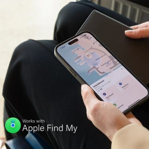 Etui na paszport UNIQ Belmont z Apple    Find My blokada RFID karmelowy beżowy 9