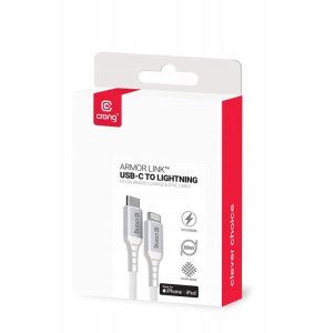 Kabel USB Crong USB-C - Lightning 1.5 m Biały 3