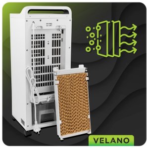 WENTYLATOR KOLUMNOWY WODNY PODŁOGOWY OSCYLACJA PILOT KLIMATOR PRZENOŚNY 80W 3