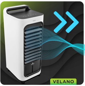 WENTYLATOR KOLUMNOWY WODNY PODŁOGOWY OSCYLACJA PILOT KLIMATOR PRZENOŚNY 80W 5