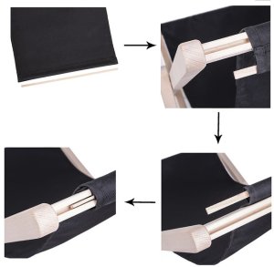 Leżak ogrodowy, drewniany z 3-stopniową regulacją, plażowy, balkonowy, biały UNIWERSALNY 8