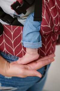 Nosidełko Kavka MultiAge Pro: Burgundy Braid Cotton Regulowane 1