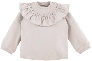Bluza beżowa dresowa karczek dla dziewczynki  Simply Comfy Eevi 104 1