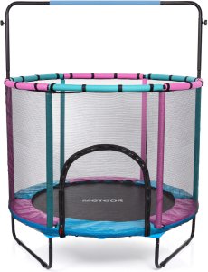 Trampolina ogrodowa Meteor TRP-65P z siatką zewnętrzną 4.5 FT 140 cm 1