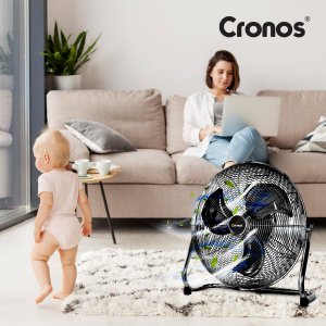 Wentylator podłogowy mocny wiatrak 120W Cronos KYT-30D1 Czarny 6