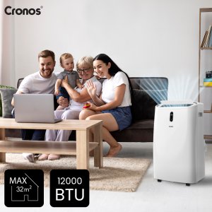 Klimatyzator przenośny cichy Cronos OL-BKY47-A012B 4,7kW Pilot i akcesoria 3
