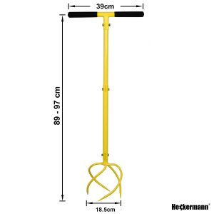 Kultywator ręczny Spulchniacz gleby aerator Heckermann BP2902009 8