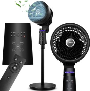 Wentylator stojący wiatrak podłogowy cichy 3 tryby Cronos BL-XHS-3D Czarny 1