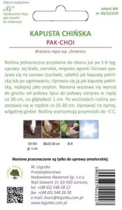 Kapusta Chińska Pak Choi 1 g Legutko 2