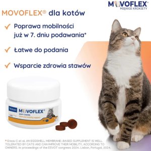 VIRBAC Movoflex krokiety na stawy dla kotów 30 krokietów 2