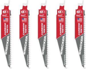 MILWAUKEE S TCT WRECKER CARBIDE SAW BLADE 150mm/6T/5pcs. 1