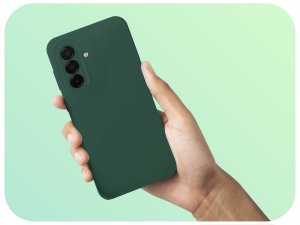 Etui do Samsung Galaxy A26 5G (Silikonowe, Osłona Kamery, Case, Zielone) 5