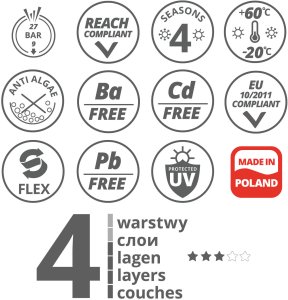 Wąż ogrodowy Vartco Home Plus 1/2" 30m 5