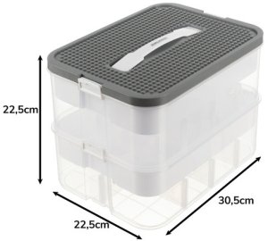 Pudełko na klocki- 2 poziomy Kruzzel 25756 5