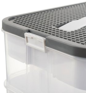 Pudełko na klocki- 2 poziomy Kruzzel 25756 7