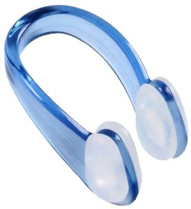 DA383 Klips na nos do pływania            transparentny biały 3