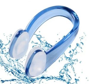 DA383 Klips na nos do pływania            transparentny biały 4