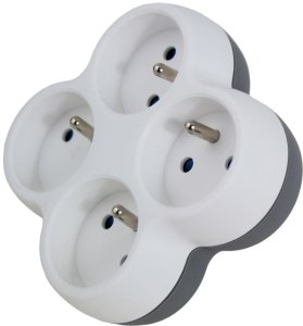 ELK314WE Esperanza rozgałęźnik elektryczny 4 gn. biało/szary 2