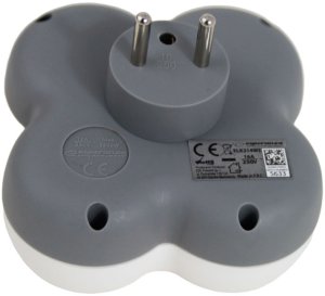 ELK314WE Esperanza rozgałęźnik elektryczny 4 gn. biało/szary 4