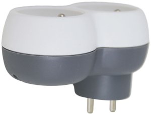 ELK312WE Esperanza rozgałęźnik elektryczny 2 gn. biało/szary 3