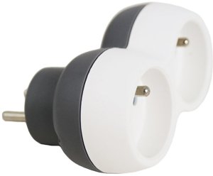 ELK312WE Esperanza rozgałęźnik elektryczny 2 gn. biało/szary 5