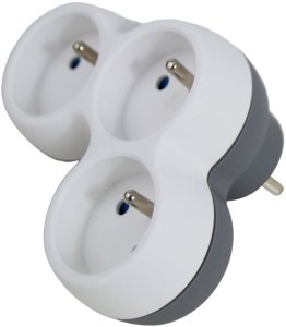 ELK313WE Esperanza rozgałęźnik elektryczny 3 gn. biało/szary 2