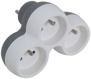 ELK313WE Esperanza rozgałęźnik elektryczny 3 gn. biało/szary 5