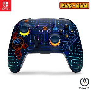 PowerA SWITCH Pad bezprzewodowy Enhanced Lumectra PAC-MAN Neon Arcade 1